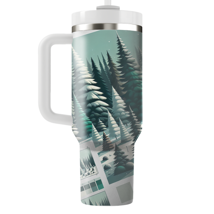 Winter Evergreen  Personalized Tumblers