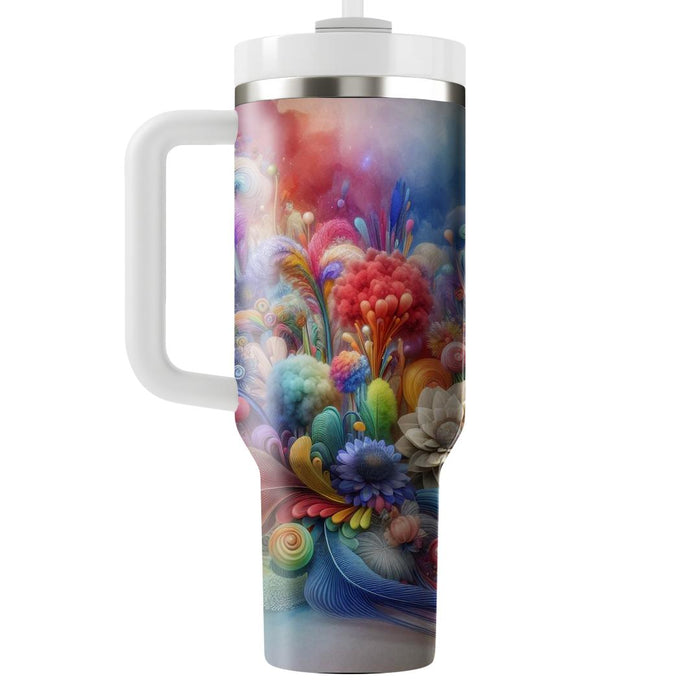 Blooming Fantasy  Tumbler Cups