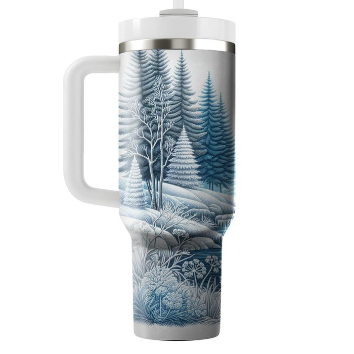 Winter Woodland Frost  Custom Tumblers