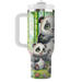 Serene Panda Family  Decorative Tumblers