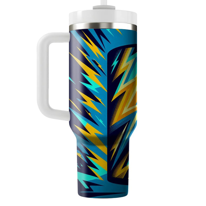 Retro Lightning Bolt  Travel Tumblers