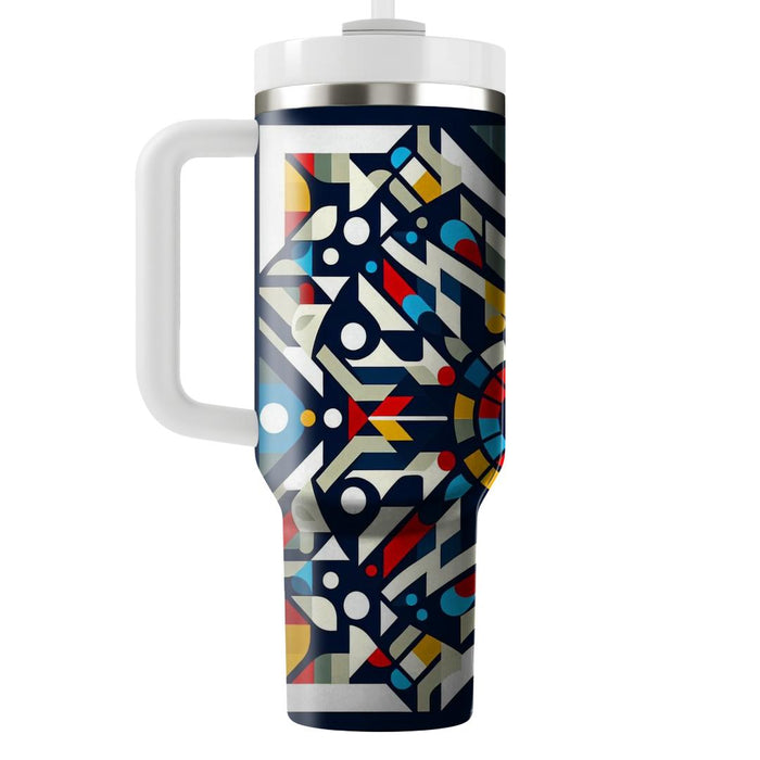 Geometric Color Burst  Tumbler Cups