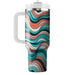 Wavy Stripe Pattern  Tumblers With Lids