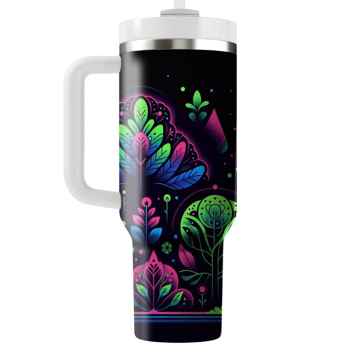 Retro Electric Forest  Custom Tumblers