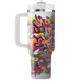 Bright Floral Kaleidoscope  Travel Tumblers