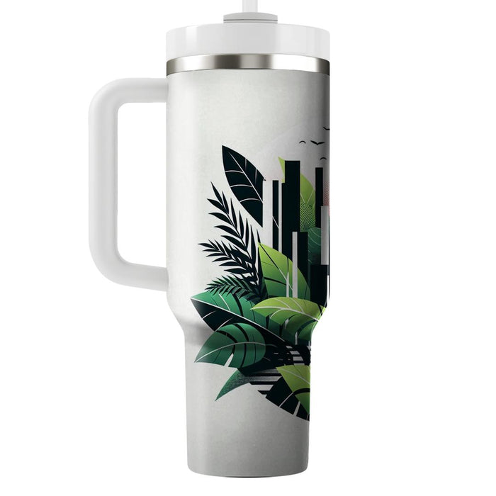 Urban Jungle Chic  Tumblers With Lids