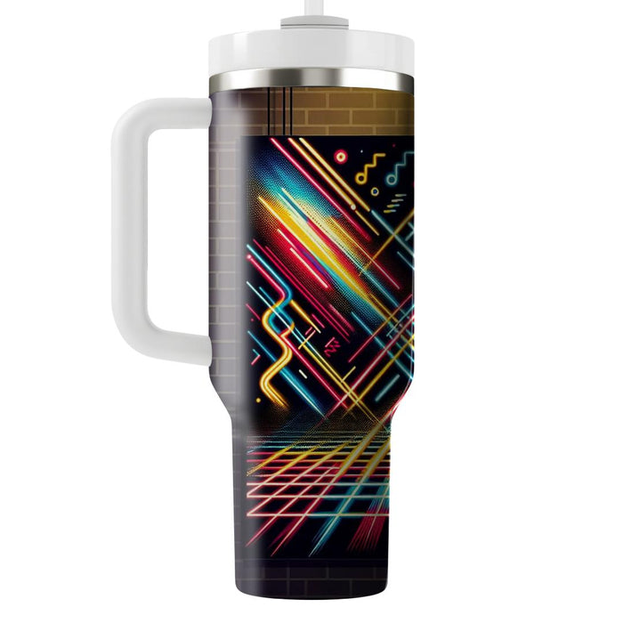 Retro Laser Light  Travel Tumblers