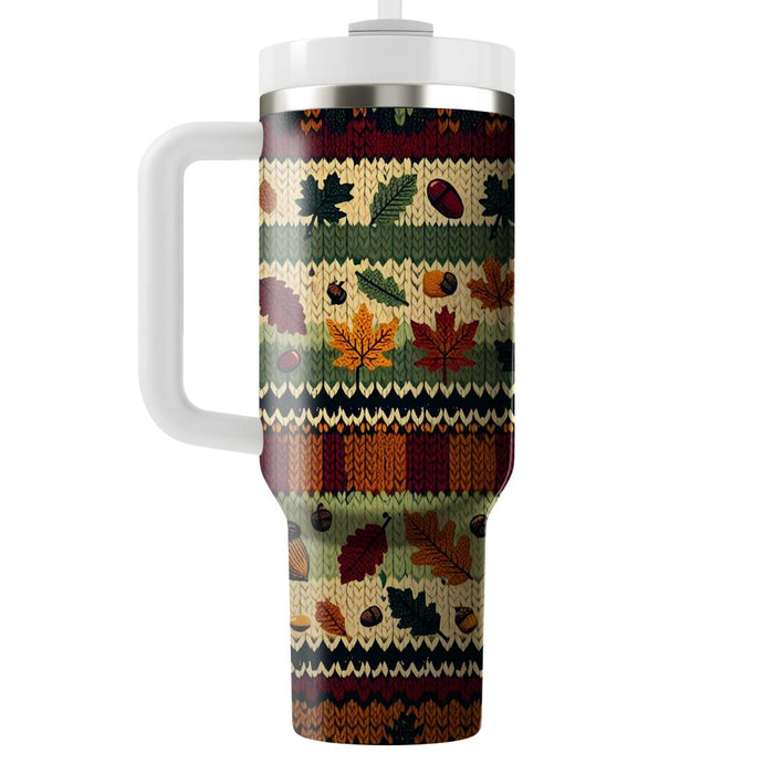 Autumn Cozy Knit  Decorative Tumblers