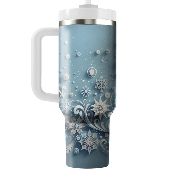 Winter Snowflake Delight  Travel Tumblers