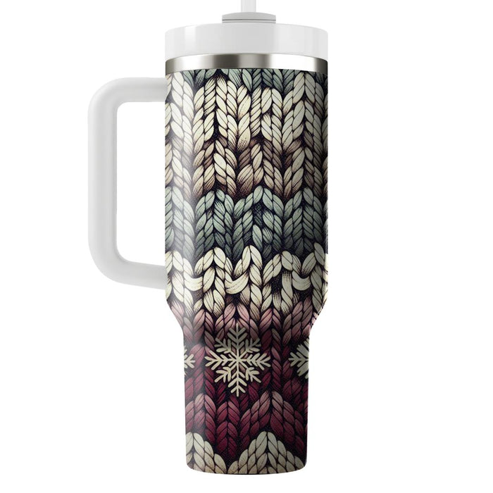 Winter Warmth Knitted  Tumbler Cups