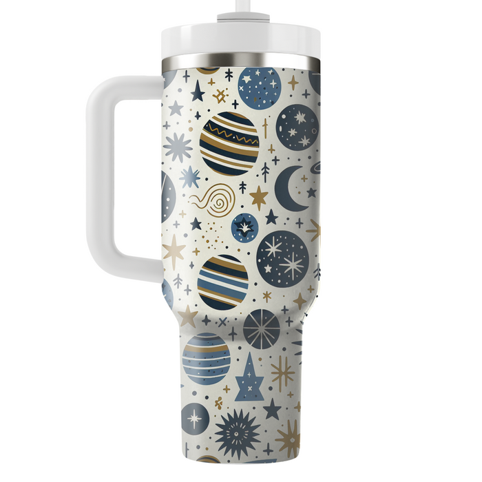 Whimsical Celestial Bodies  Decorative Tumblers