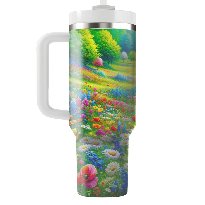 Spring Awakening Meadow  Personalized Tumblers