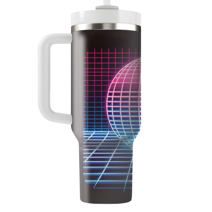 Futuristic Neon Grid  Tumbler Cups