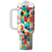 Colorful Polygon Parade Custom Tumblers