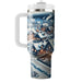 Winter Cozy Village  Custom Tumblers