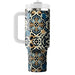 Vintage Tile Pattern  Tumblers For Gifts