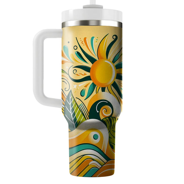 Breezy Vibes - Summer Solstice  Tumblers For Gifts