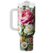 Blossoming Floral Delight  Decorative Tumblers