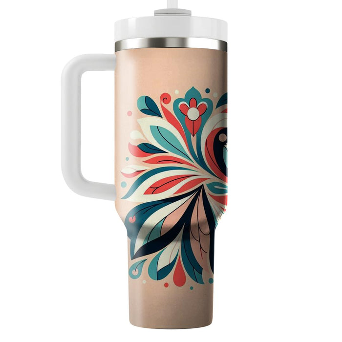 Whimsical Flower Petal Pattern  Custom Tumblers