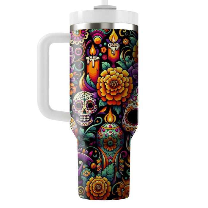 Vibrant Echoes - Day Of The Dead  Insulated Tumblers