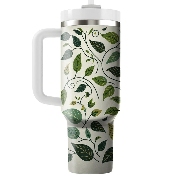 Whimsical Leafy Vines Insulated Tumblers