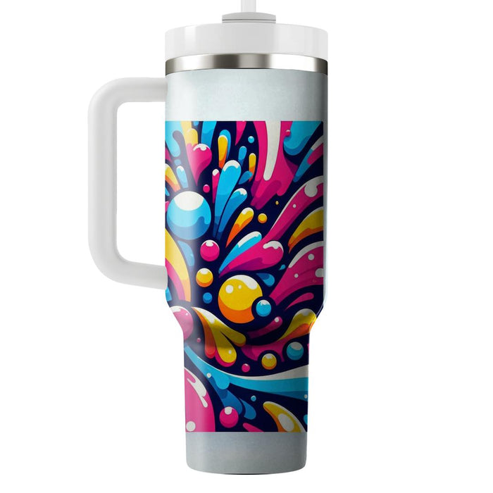 Vibrant Paint Splash  Custom Tumblers