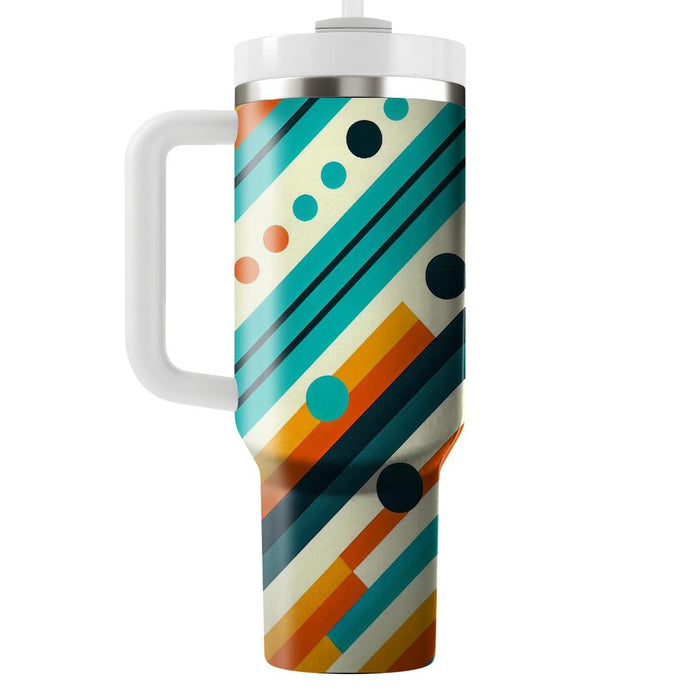 Bold Stripes And Dots Pattern  Decorative Tumblers