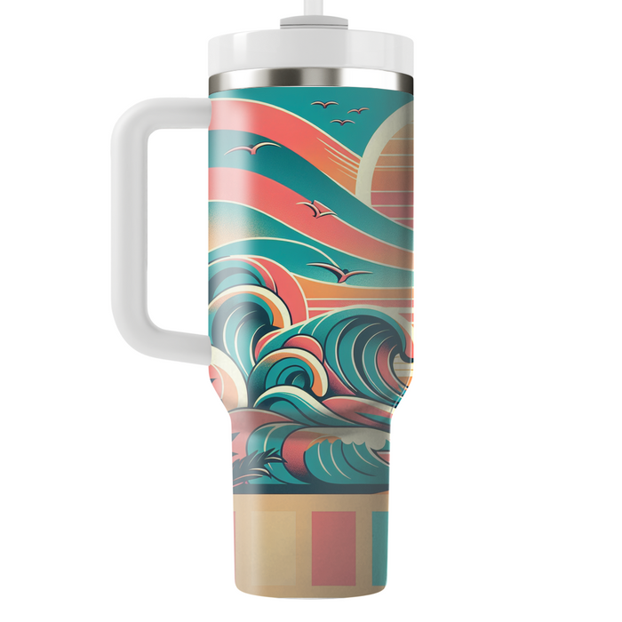 Waves Of Unity - International Surfing Day  Decorative Tumblers