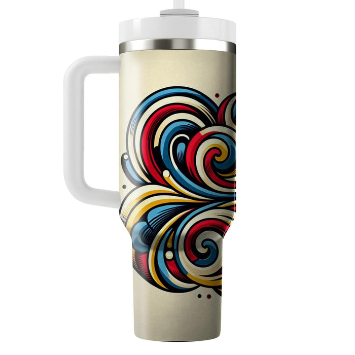 Artistic Swirl Pattern  Insulated Tumblers