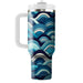 Geometric Ocean Waves  Insulated Tumblers