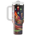 Abstract Global Celebration Tumblers With Lids