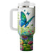 Floral Butterfly Embrace  Decorative Tumblers