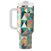 Geometric Triangular Mosaic Custom Tumblers