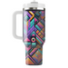 Electric Retro Patterns Insulated Tumblers