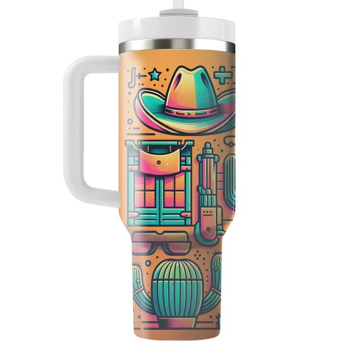 Wild West Neon  Personalized Tumblers