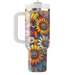 Bright Floral Jubilee  Travel Tumblers