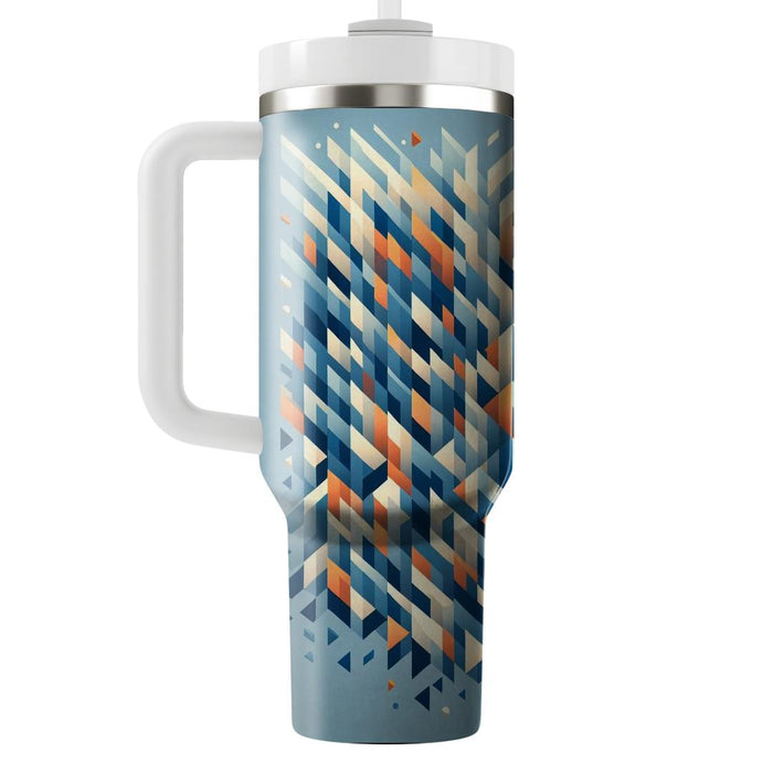 Abstract Triangle Cascade  Tumblers For Gifts