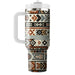 Tribal Pattern Fusion  Travel Tumblers