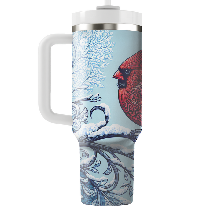 Winter Cardinal  Travel Tumblers