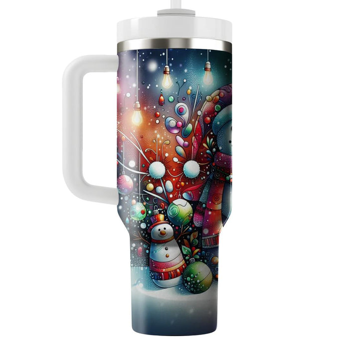 Winter Festive Spirit  Custom Tumblers