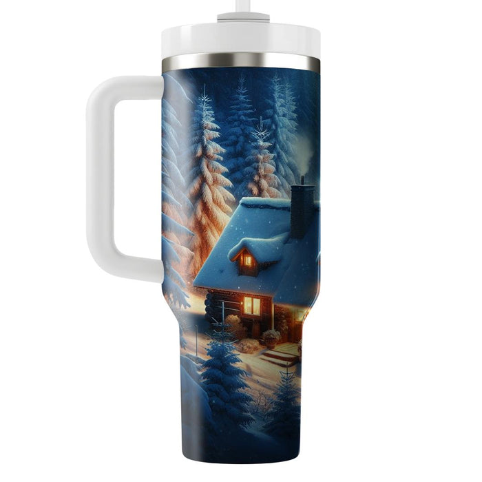 Winter Evening Retreat  Insulated Tumblers