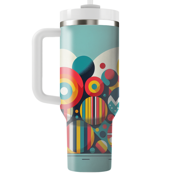 Colorful Retro Circles  Tumblers For Gifts