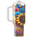 Vibrant Flower Explosion  Insulated Tumblers