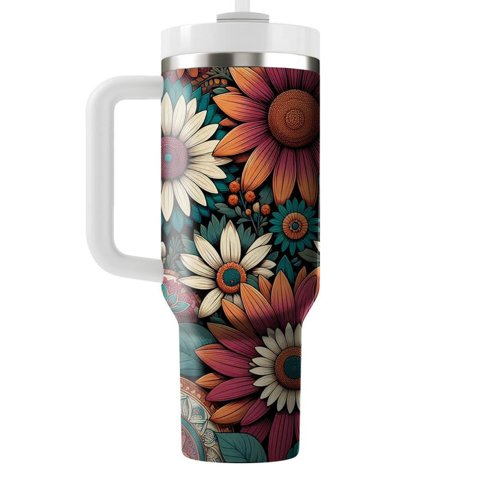 Floral Bohemian Dreams  Travel Tumblers