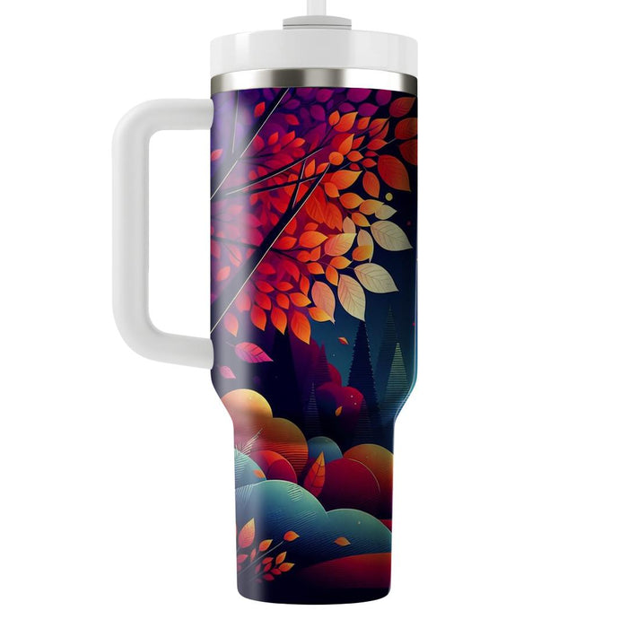 Autumn Moonlit Glow  Decorative Tumblers