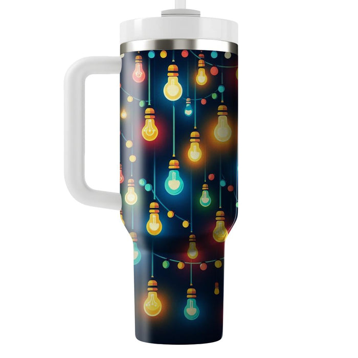 Vibrant Festival Lights  Tumblers With Lids