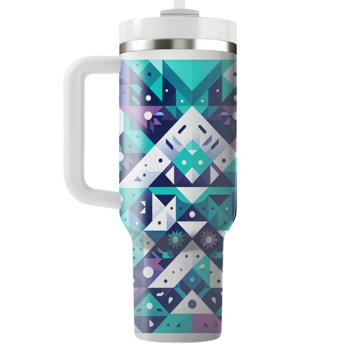 Artistic Triangle Mosaic  Decorative Tumblers