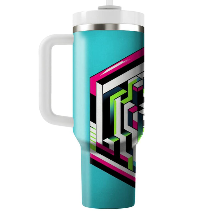 Retro Optical Illusion  Tumblers For Gifts