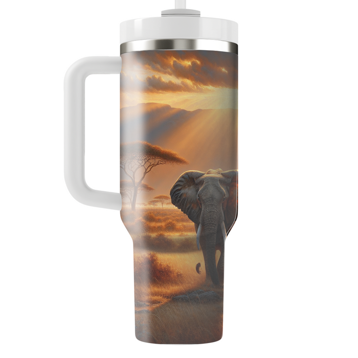 Timeless Elephant Wisdom  Tumblers With Lids