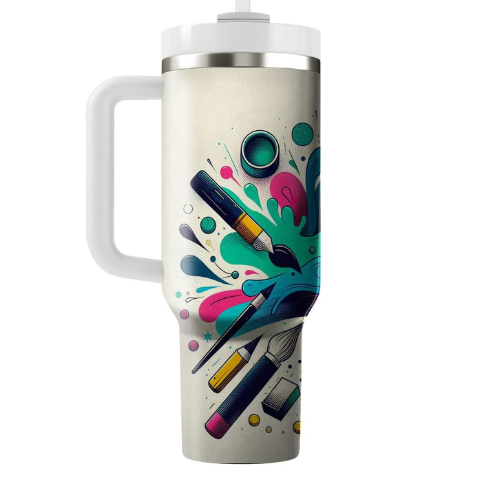 Artistic Ink Splash  Travel Tumblers